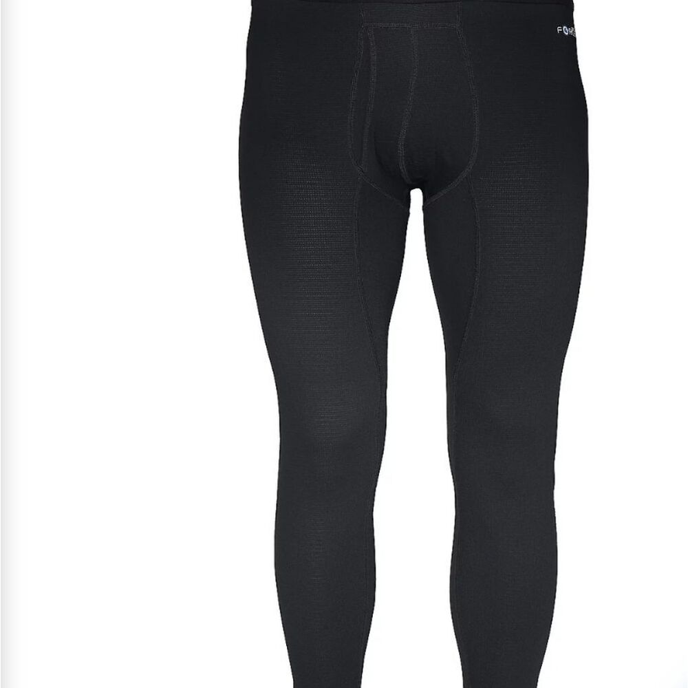 Carhartt Force Midweight Waffle Base Layer Pants - Black
